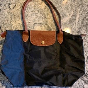 Longchamp Le Pliage Small Shoulder Tote Black